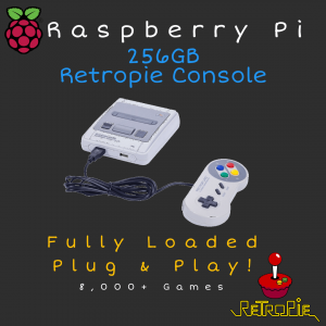 256GB RetroPie Console - Raspberry 3B+ - Plug & Play