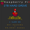 2TB Retropie HARD DRIVE + 16GB SD Card for Raspberry Pi 3B+ - 80+ Systems, 50,000+ Games - Plug & Play!