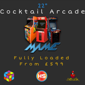 22" Cocktail Arcade Machine - 2 Player