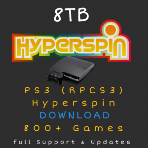 8TB PS3 Hyperspin DOWNLOAD - RPCS3 Emulator - 800+ Games