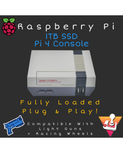 Raspberry Pi 4 4GB Retro Gaming Console - 1TB SSD - 20,000 Games - Plug & Play