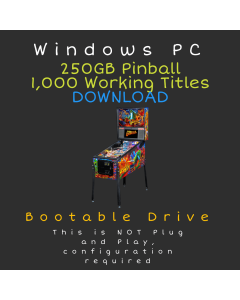 250GB Virtual Pinball DOWNLOAD For PC - Over 1000 Working Tables