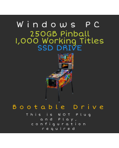 250GB SSD Virtual Pinball Boot Drive For PC - Over 1000 Working Tables