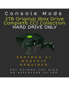 2TB Original Xbox Hard Drive - Complete CCI Collection - 1,000+ Games - Modchip Cerbios