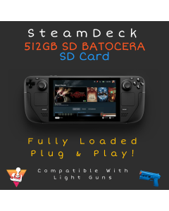 512GB Preloaded SD CARD for Steam Deck Batocera Build, Plug and Play