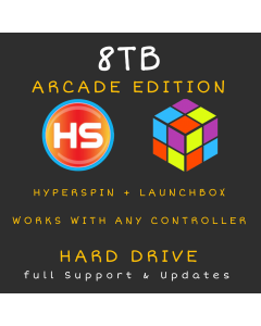 8TB Hyperspin + Launchbox HARD Drive - Arcade Edition