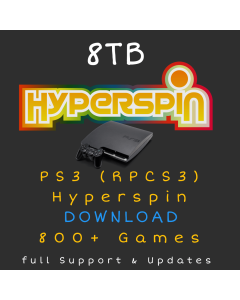 8TB PS3 Hyperspin DOWNLOAD - RPCS3 Emulator - 800+ Games