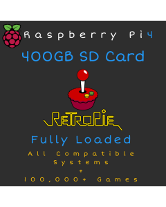 400GB RetroPie MicroSD Card for Raspberry Pi 4