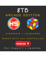 8TB Hyperspin + Launchbox CLOUD Drive - Arcade Edition