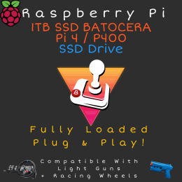 1TB Batocera SSD Drive for Raspberry Pi 4 and P400