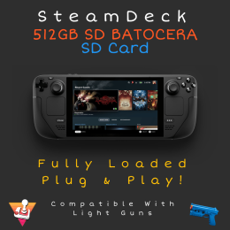 512GB Preloaded SD CARD for Steam Deck Batocera Build, Plug and Play