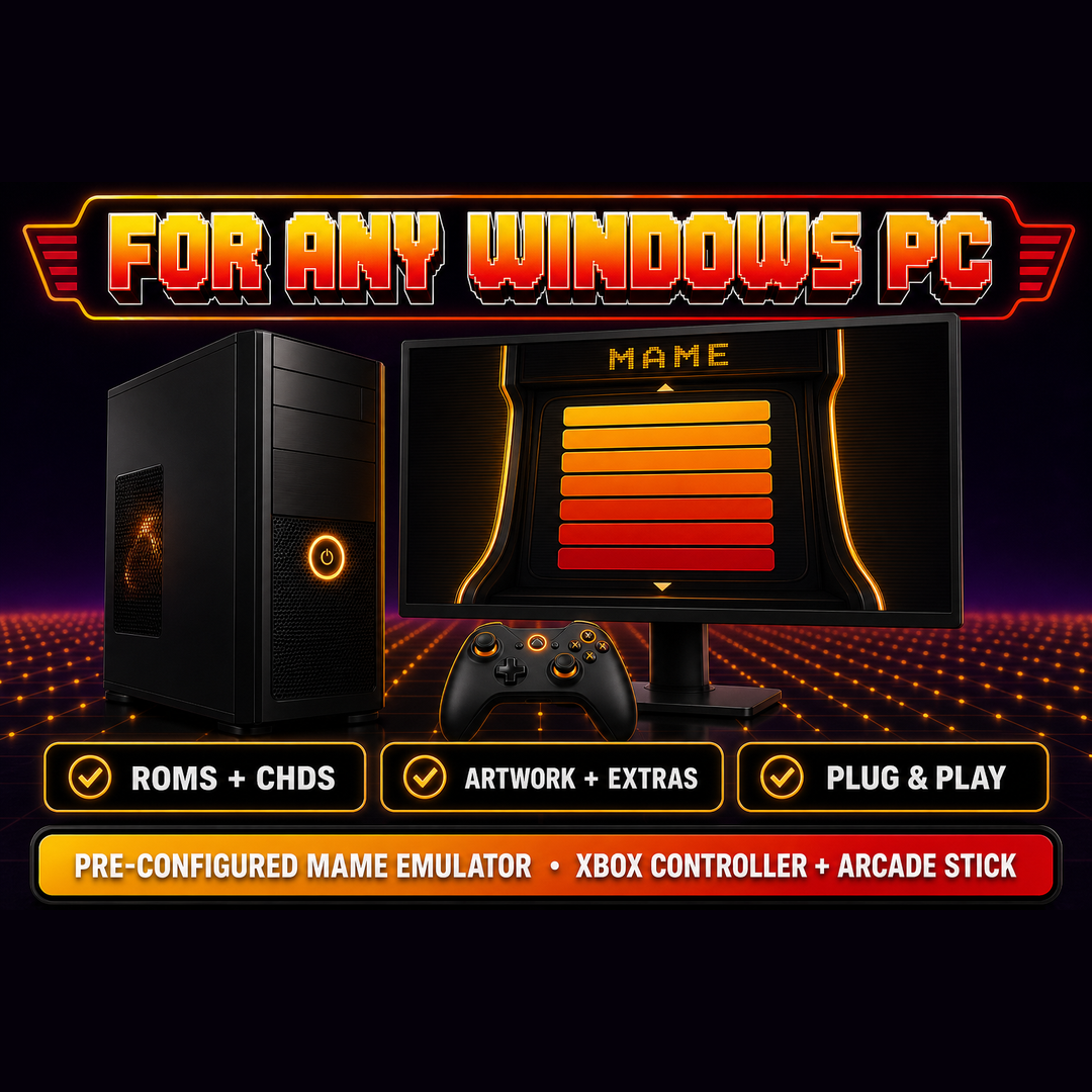 その他 mame MAME Complete Hard Drive — Every Classic Arcade Title (ROMs + CHDs