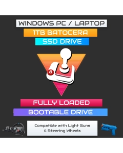 1TB Batocera for Windows Desktop / Laptop - Plug and Play - SSD