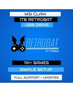 1TB Preloaded RetroBat SD / USB for MSI CLAW - Plug & Play