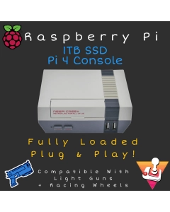 Raspberry Pi 4 4GB Retro Gaming Console - 1TB SSD - 20,000 Games - Plug & Play