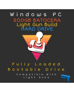 500GB SSD Batocera Light Gun Boot Drive For PC - Fully Loaded - All Guns