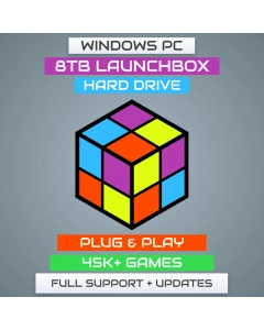 8TB LaunchBox Hard Drive - PRE-CONFIGURED for Plug & Play! with over 45000+ Games
