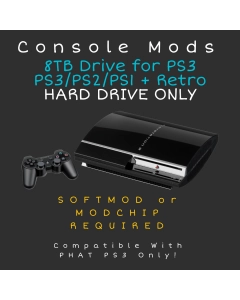 8TB PS3 Multiman Hard Drive - PS3/PS2/PS1/Retro Games