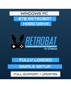 8TB RetroBat Hard Drive for Windows PC - Fully Loaded - Plug and Play