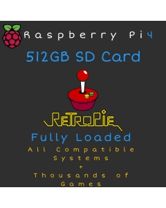 512GB RetroPie MicroSD Card for Raspberry Pi 4
