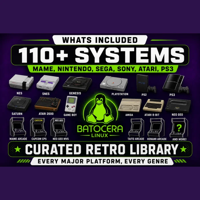 8TB Batocera Download — 110+ Systems Fully Loaded (PC)