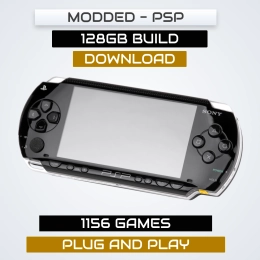128GB Fully Loaded Download For PSP Consoles - 156 PSP Games + 1000 Retro Games