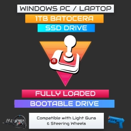 1TB Batocera for Windows Desktop / Laptop - Plug and Play - SSD