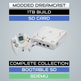 1TB GDEMU - SD CARD - Complete Dreamcast Collection - USA + EU + JPN