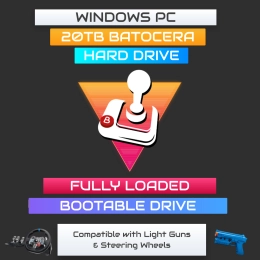 20TB Batocera Hard Drive For Windows PC - Fully Loaded - Plug and Play!