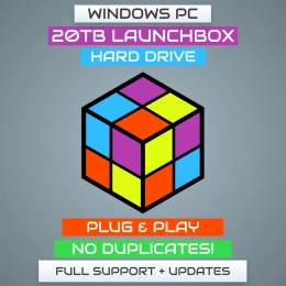 20TB LaunchBox Hard Drive - PRE-CONFIGURED for Plug & Play!
