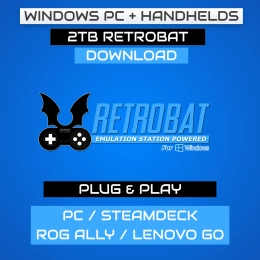 2TB RetroBat Retro Build for Windows PC + Handhelds (Steamdeck / Rog Ally / Lenovo Go / MSI Claw) - Download