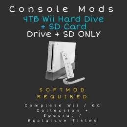 4TB Wii Hard Dive + SD Card - Complete Wii / GC Collection + Special / Exclusive Titles