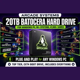 Ready-to-Use 16TB Batocera Hard Drives - Quick Plug & Play