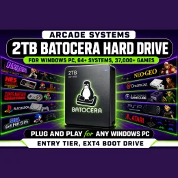 Ready-to-Use 16TB Batocera Hard Drives - Quick Plug & Play
