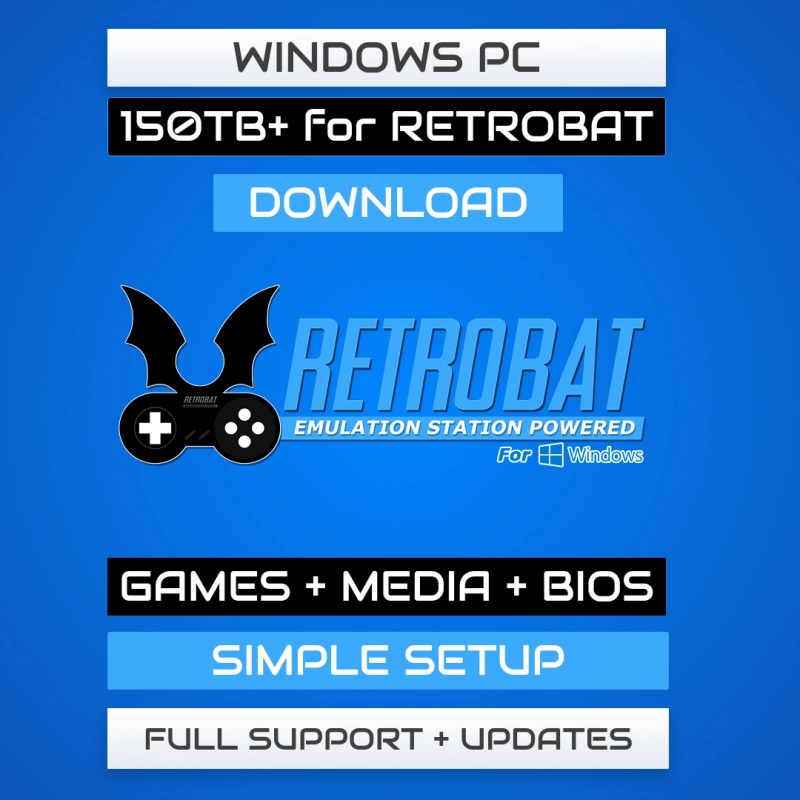 150TB+ for RetroBat Download - Take Your Pick