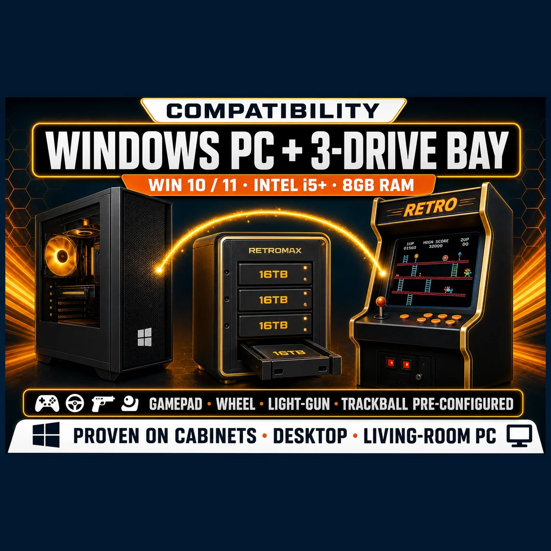 45TB RetroMAX Download — 145 Systems · 200k+ Games