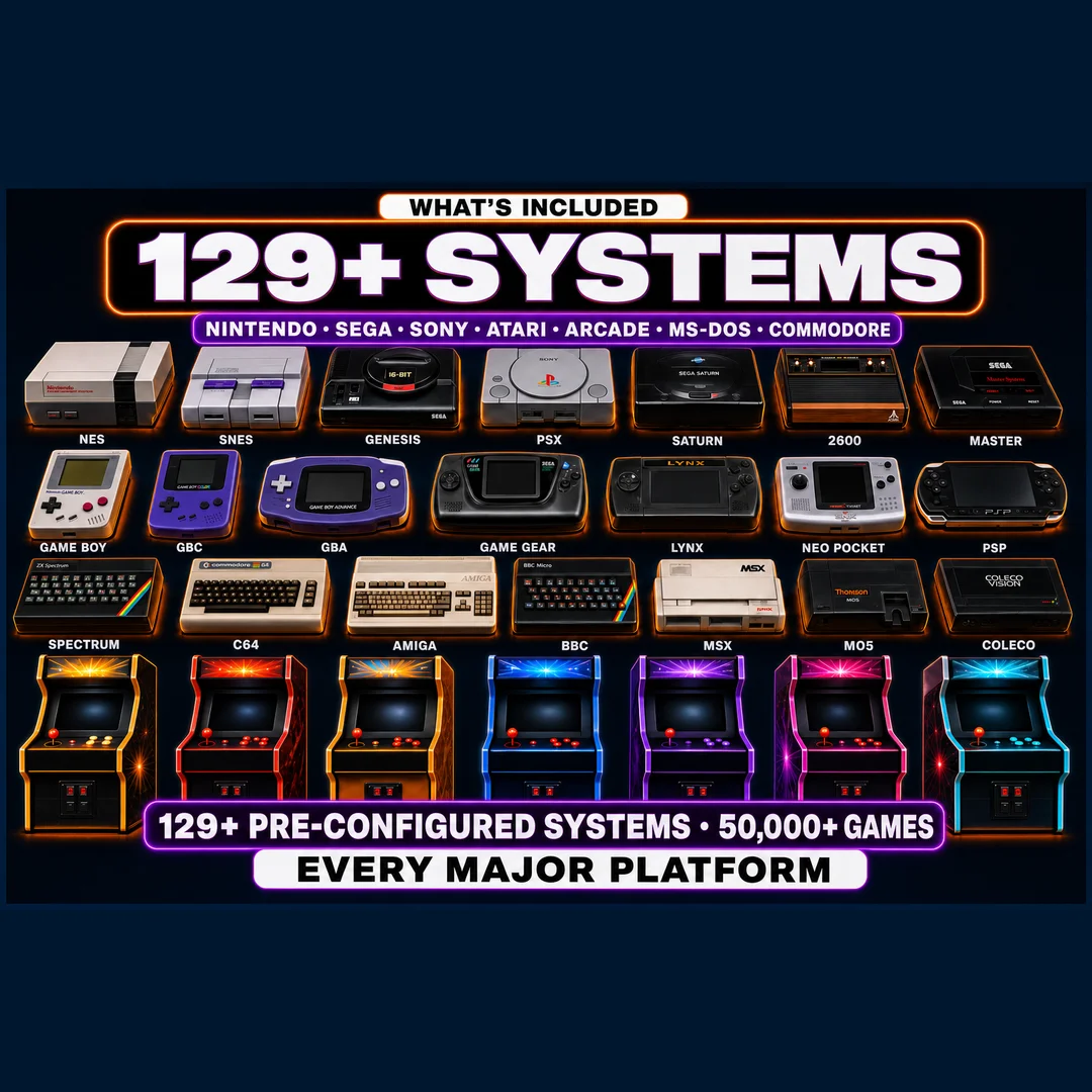 150TB+ RetroBat Mega Library — Take Your Pick