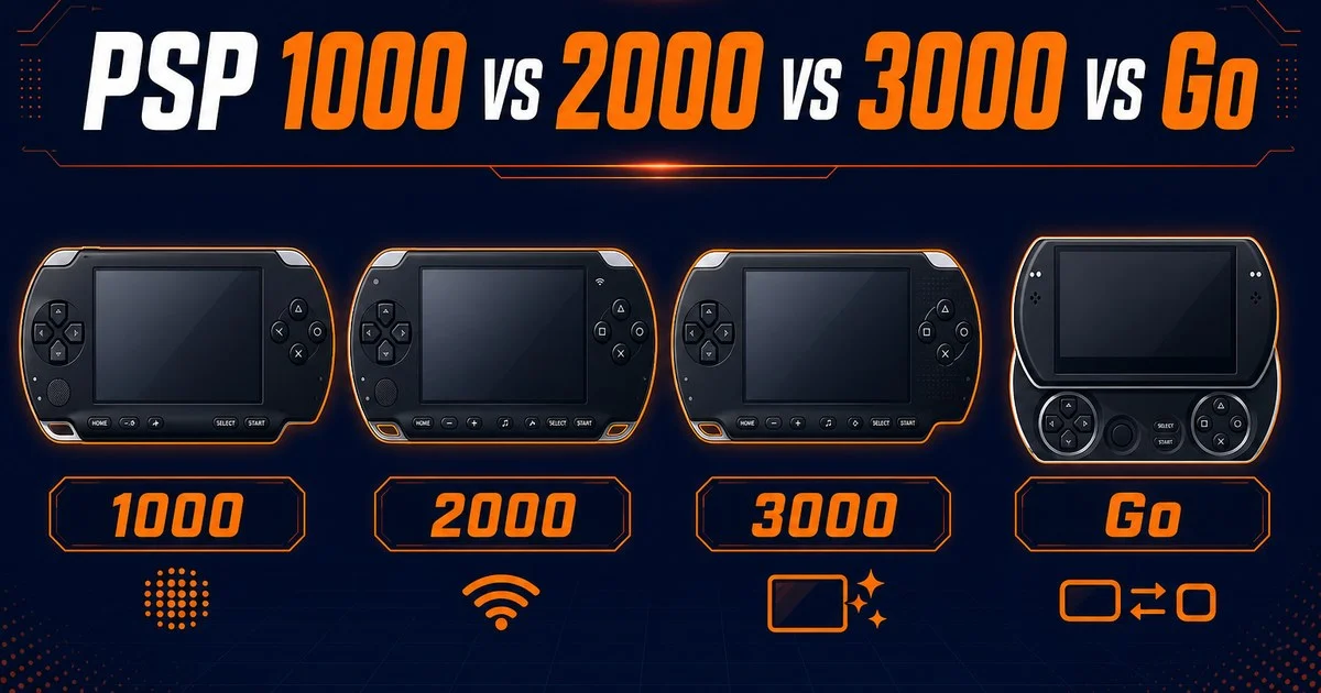 PSP 1000 vs 2000 vs 3000 vs Go: Which to Buy